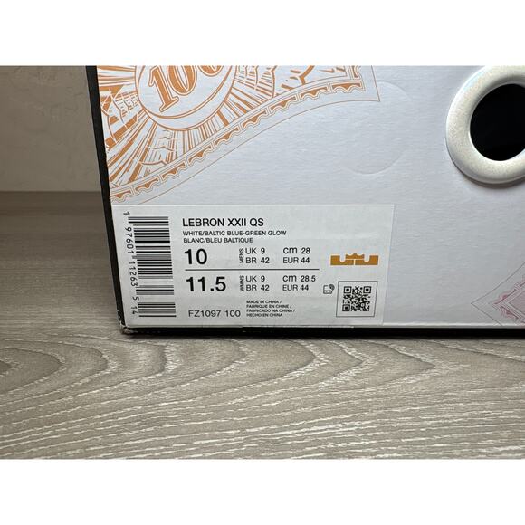 Nike LeBron XXII QS Monopoly-‎ FZ1097- White Pink Blue Green- Men\'s 10- NIB main image 7